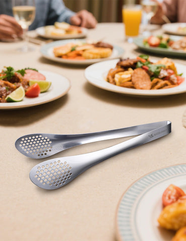 MSY BIGSUNNY tongs for salad serving to keep greens tidy