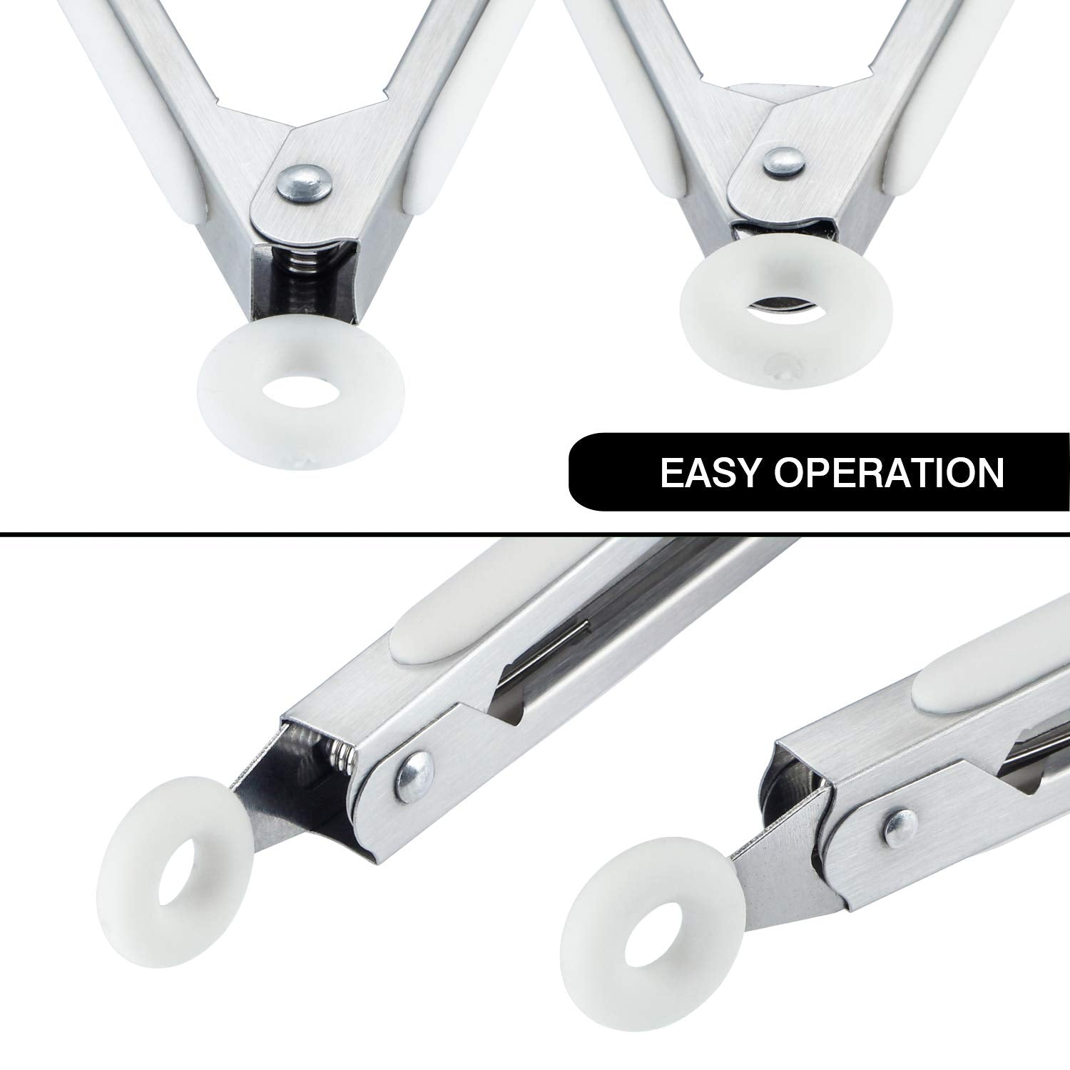 MSY BIGSUNNY tongs dishwasher-safe design for simple cleanup after cooking.