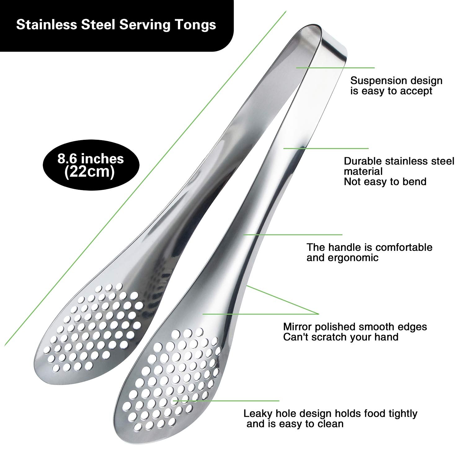 MSY BIGSUNNY dishwasher safe tongs for easy cleanup after meals.
