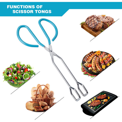 MSY BIGSUNNY heavy-duty stainless steel tongs ideal for grilling and buffet setups.