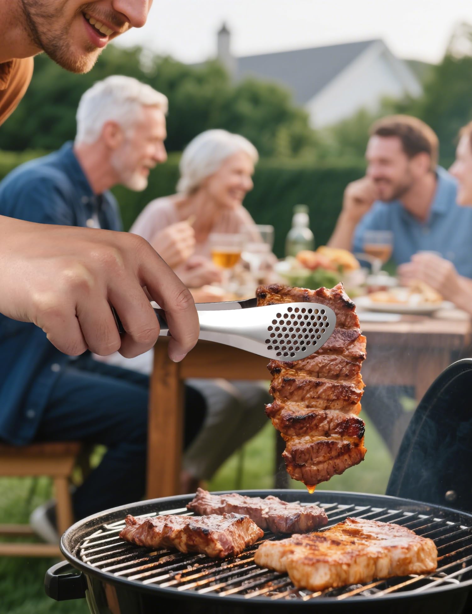 MSY BIGSUNNY multi-use serving tongs great for buffet and parties.