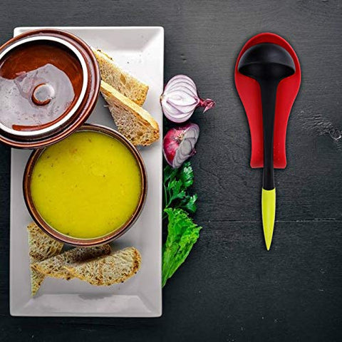 MSY BIGSUNNY spoon rest with hanging hole for convenient storage.