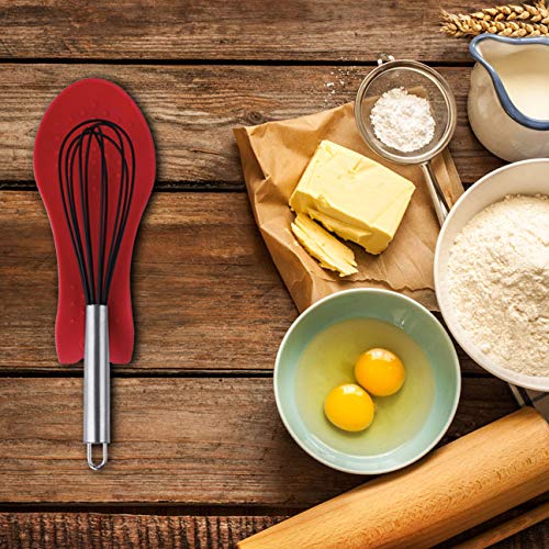 MSY BIGSUNNY silicone spoon rest long handle design supports lifting utensils safely.