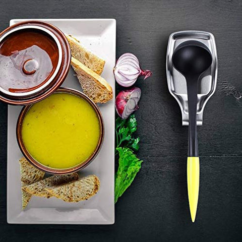 MSY BIGSUNNY spoon rest featuring a sleek brushed and mirror finish