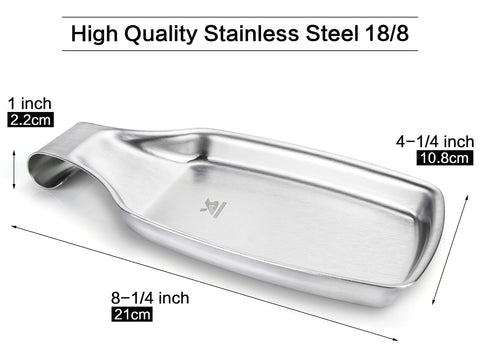 Stainless 18/8 MSY BIGSUNNY spoon rest resists rust and deformation