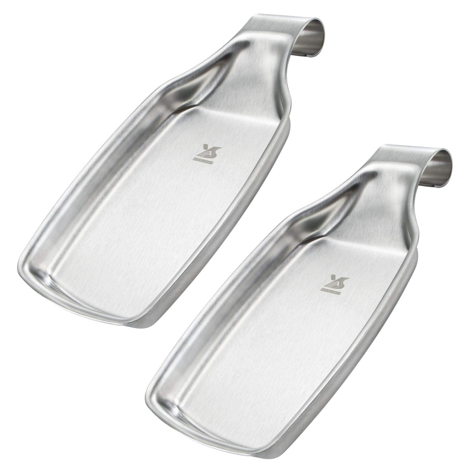 MSY BIGSUNNY spoon rest on stovetop with sleek stainless steel finish