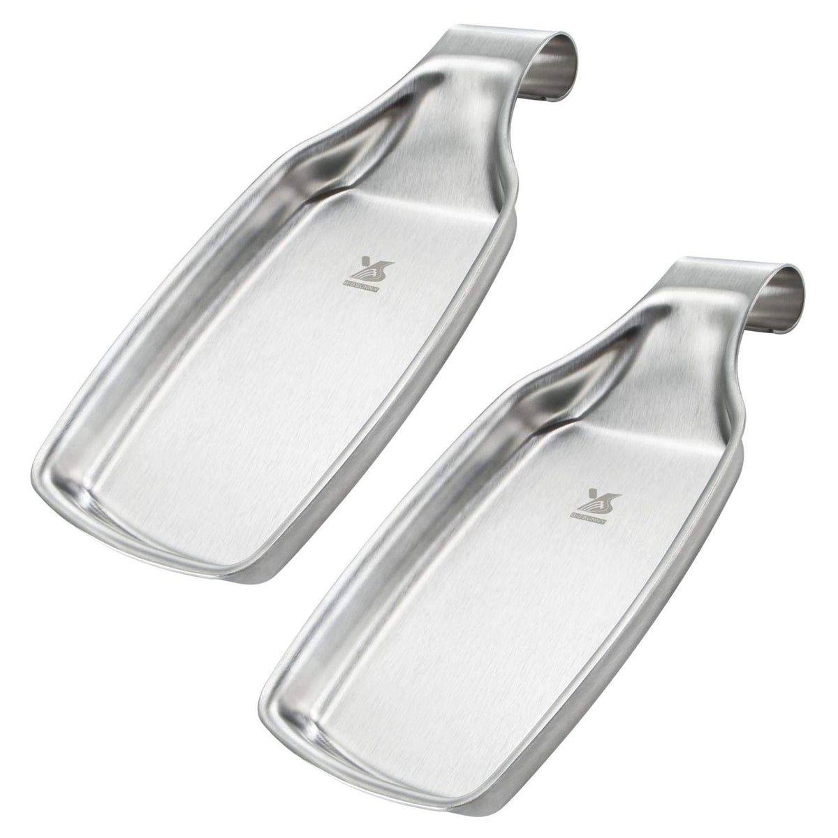 MSY BIGSUNNY spoon rest on stovetop with sleek stainless steel finish
