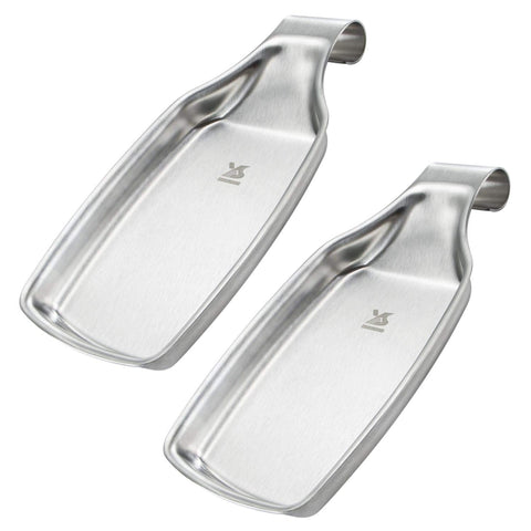 MSY BIGSUNNY spoon rest on stovetop with sleek stainless steel finish