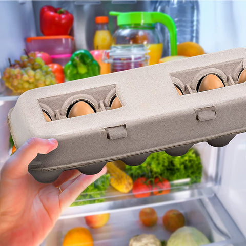 MT Products blank natural pulp egg cartons come in a pack of 15 for bulk needs.