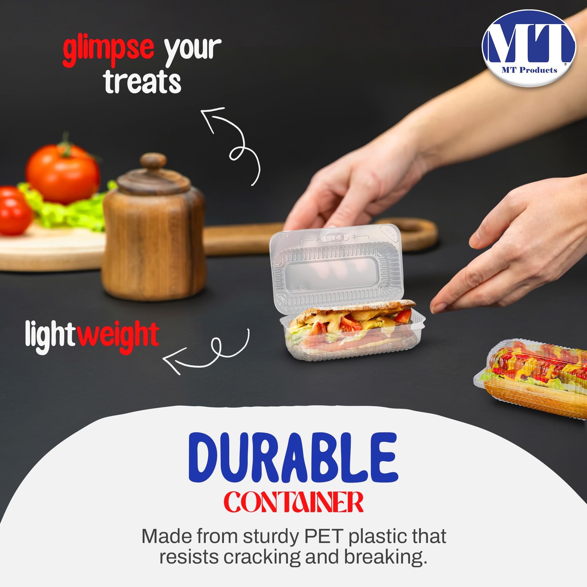 MT Products barlock-closure ensures a strong seal and easy handling