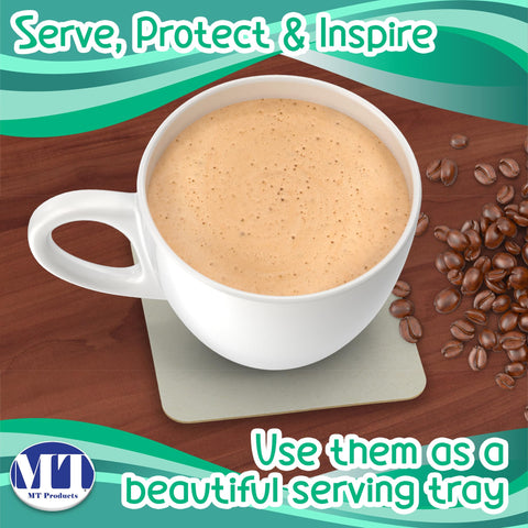 MT Products coasters as paint party canvases for DIY decoration.