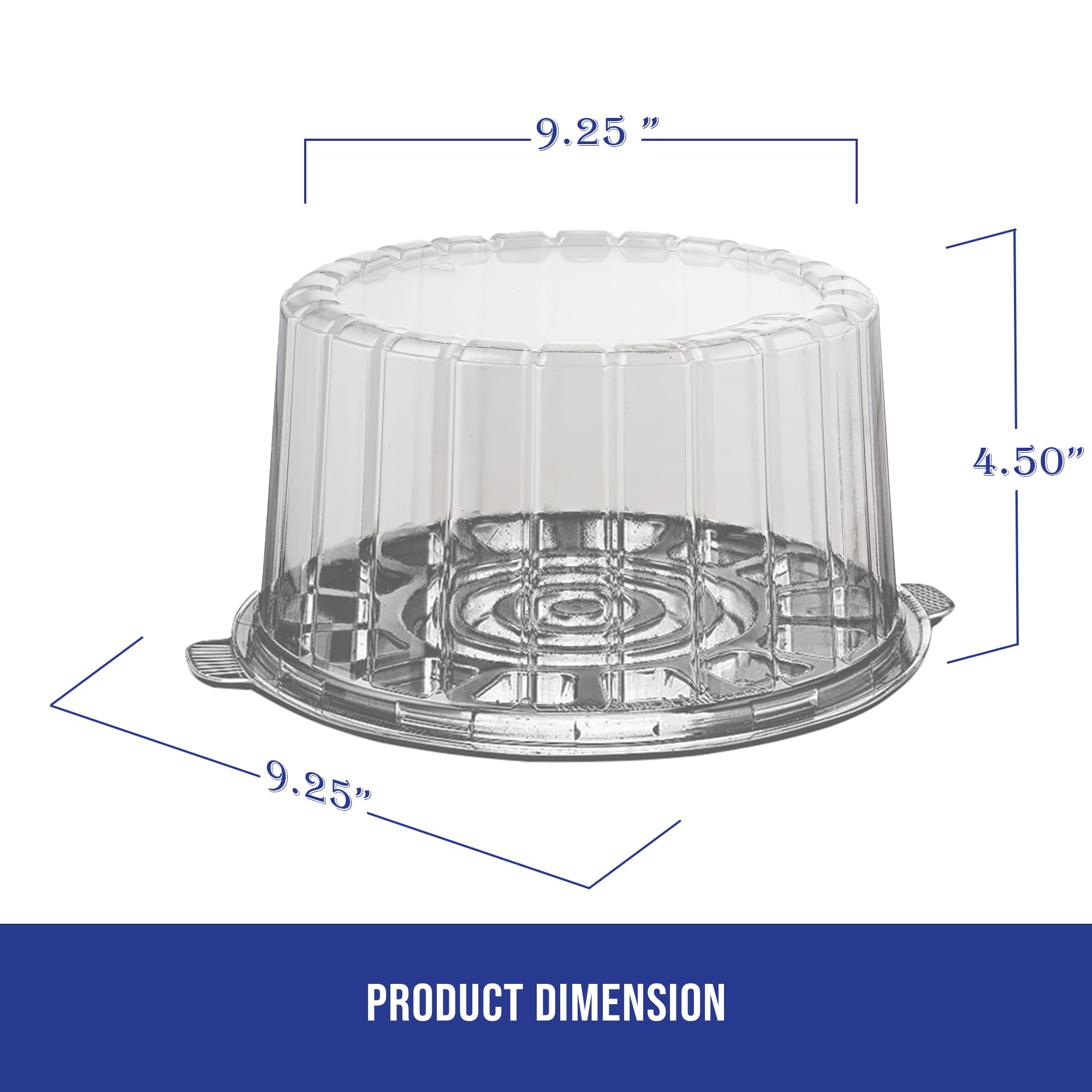 MT Products 8in plastic bakery box with two-layer cake keeps presentation intact during transport.