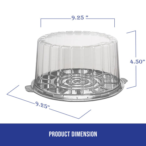 MT Products 8in plastic bakery box with two-layer cake keeps presentation intact during transport.
