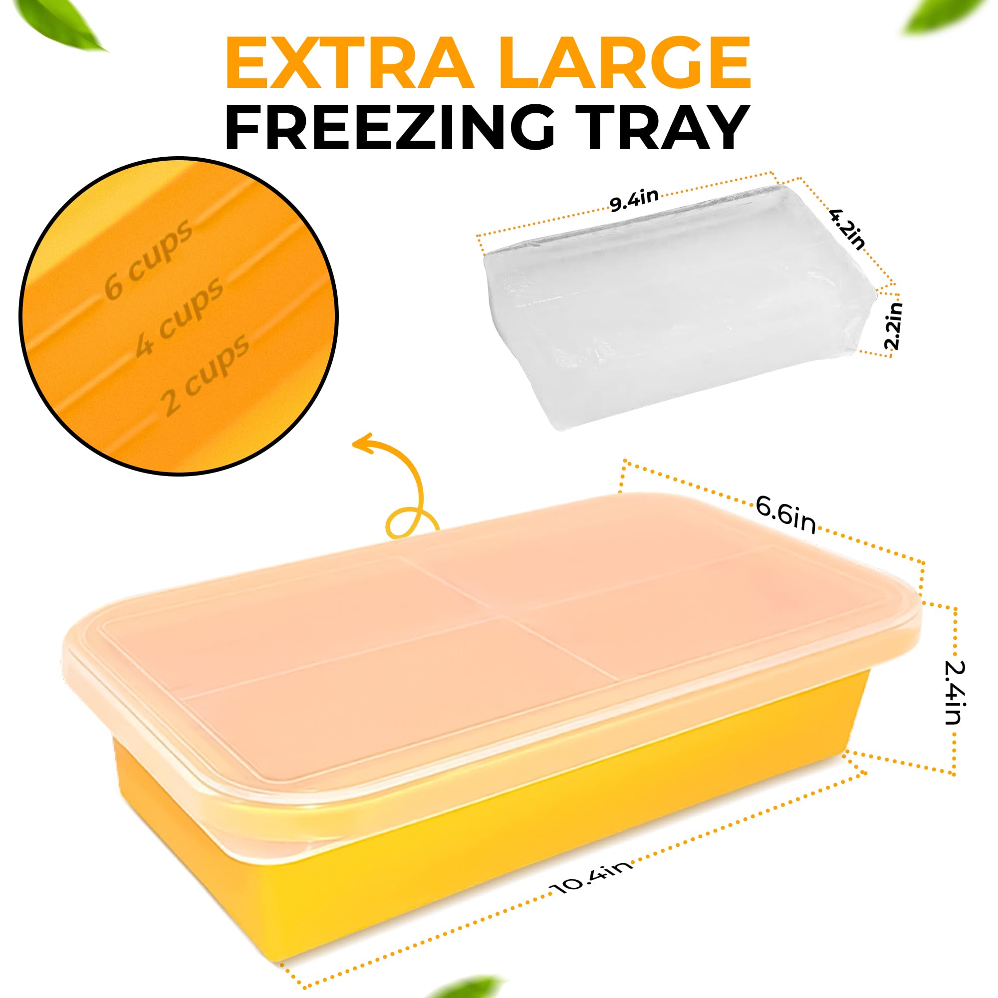 MT.BAY leftover storage for soups and sauces stays organized.