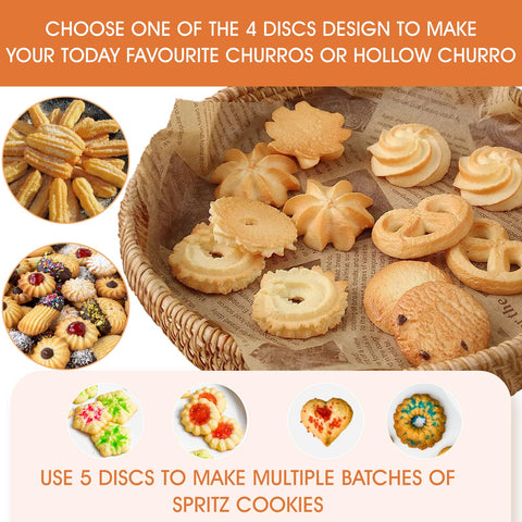 MTOGALT six-nozzle discs for diverse churro patterns