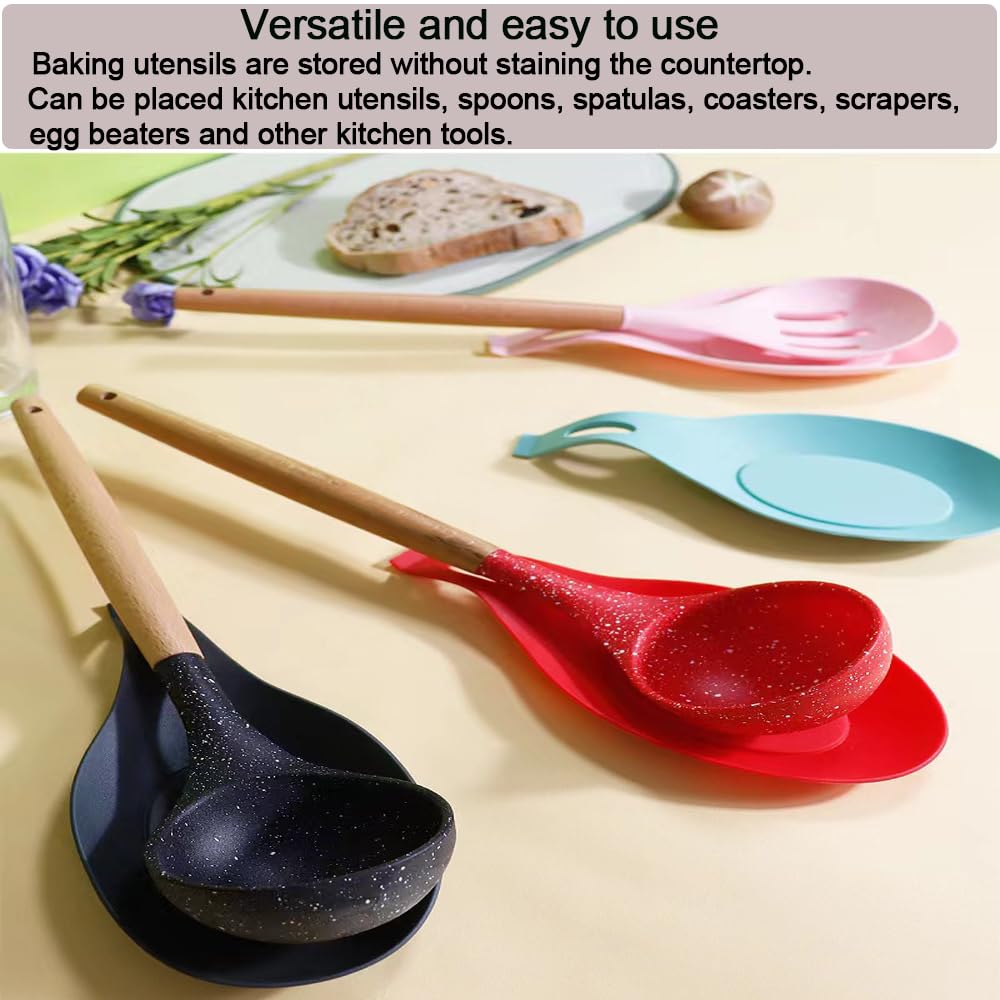 MTOMDY color options spoon rest complements varied kitchen decor.