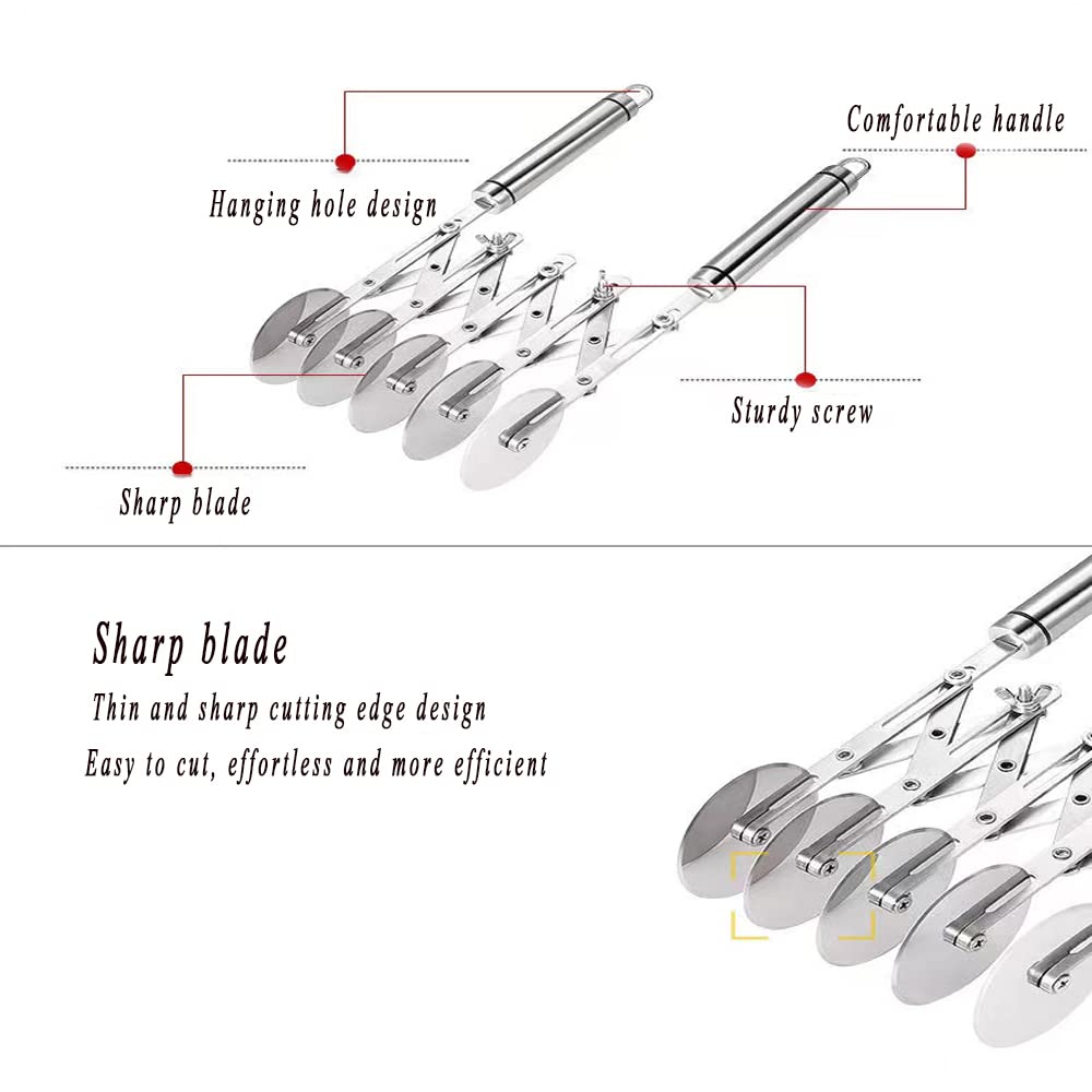 MTOMDY pastry wheel closeup highlights rust-free stainless steel.