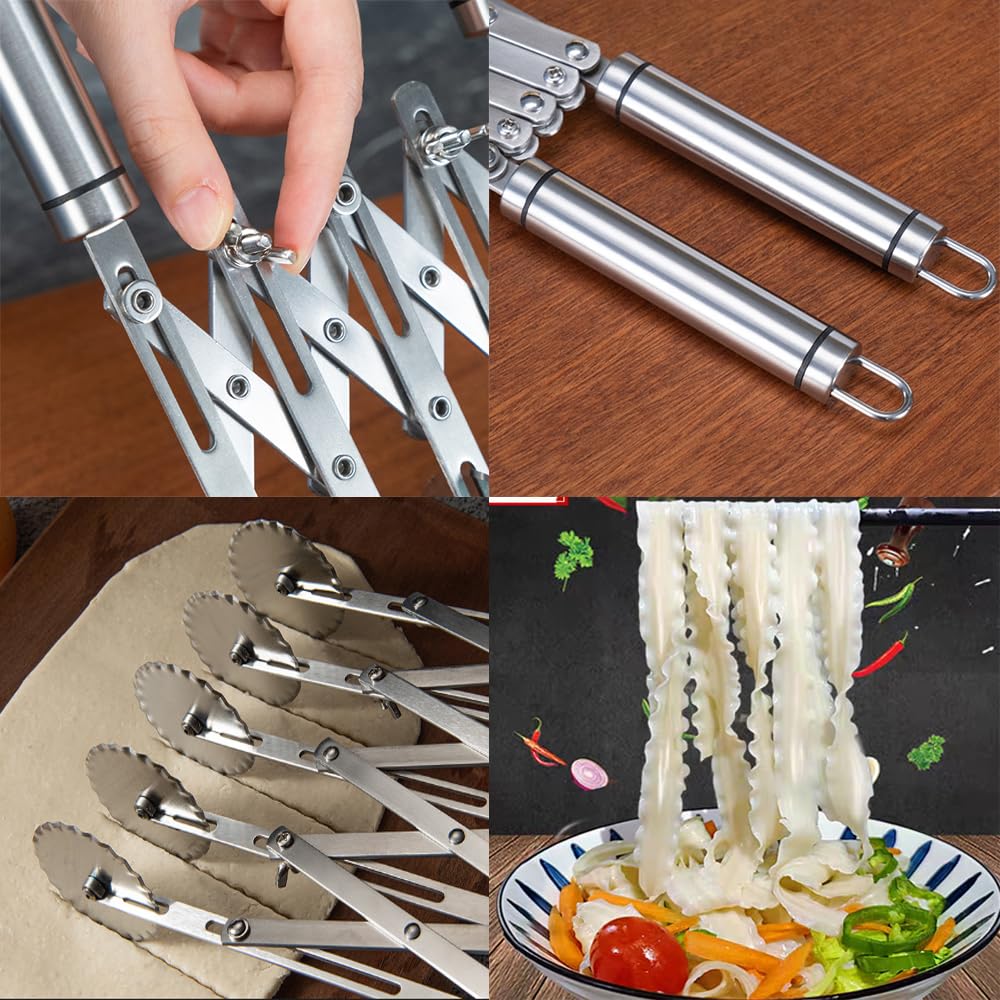 MTOMDY dough cutting wheel enables even slices for pizzas and pastries.