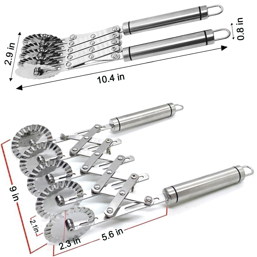 MTOMDY rotary pastry cutter in stainless steel for durable, rust-free performance.