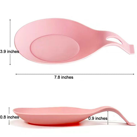MTOMDY silicone spoon rest on stovetop protects surfaces from oil splatters.