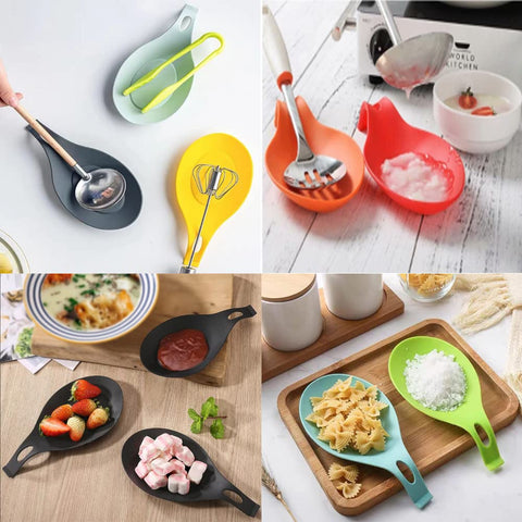 MTOMDY spoon rest with hanging hole for space-saving storage.