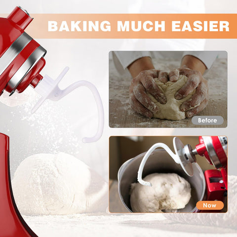 Mttobo aluminum-coated dough hook resists rust and maintains performance over time.