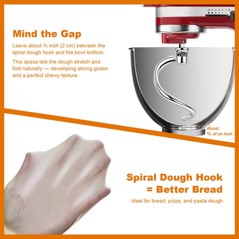 Compatibility with 4.5QT and 5QT tilt-head mixers, including K-series models.