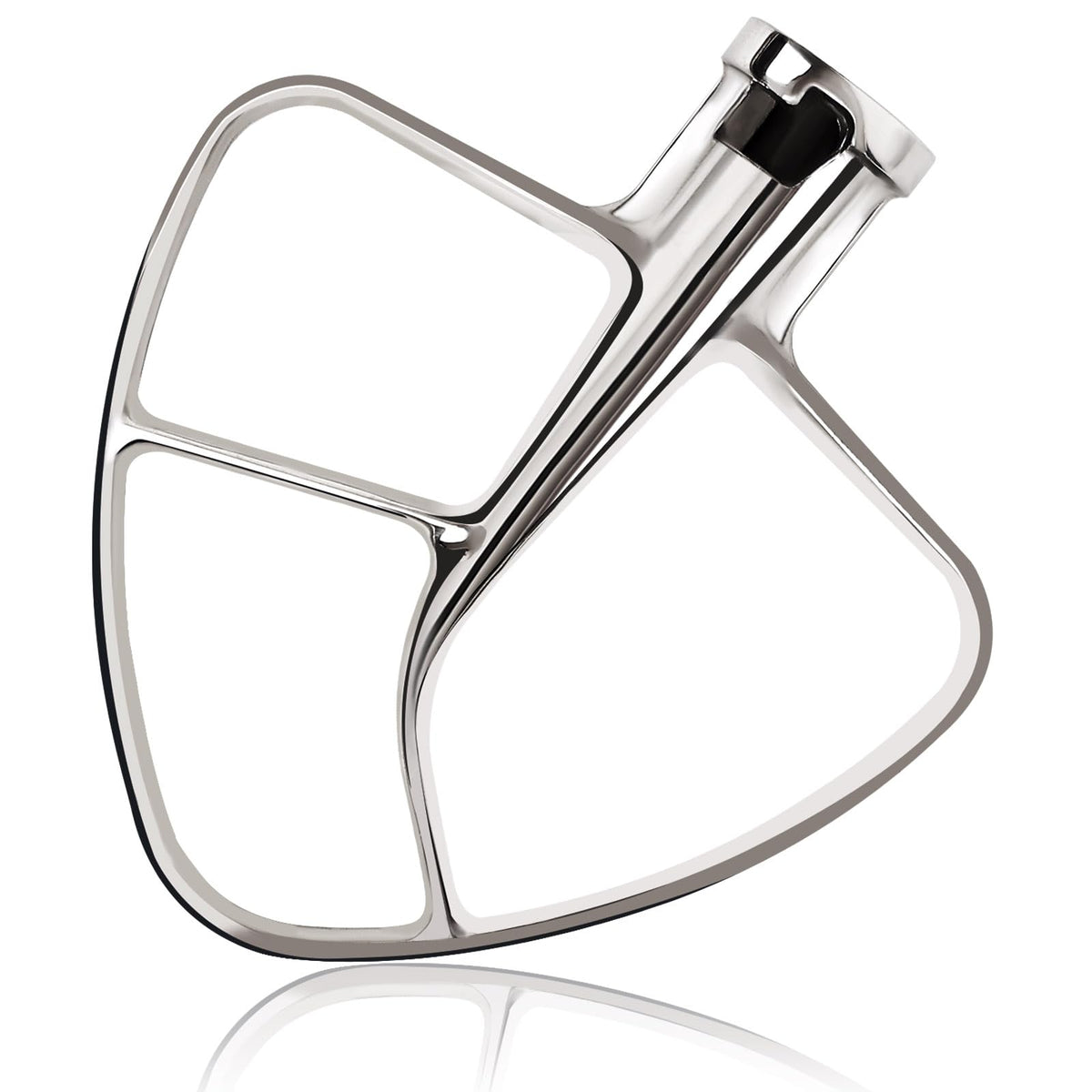 Mttobo K45B stainless steel flat beater in action for even cookie dough mixing with consistent texture
