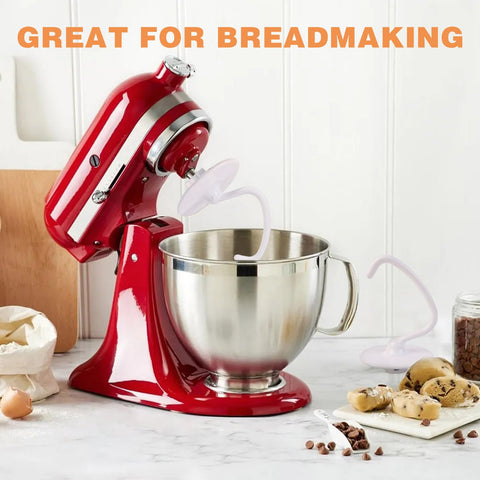 Mttobo nylon-coated hook offers anti-stick performance for easier dough handling.