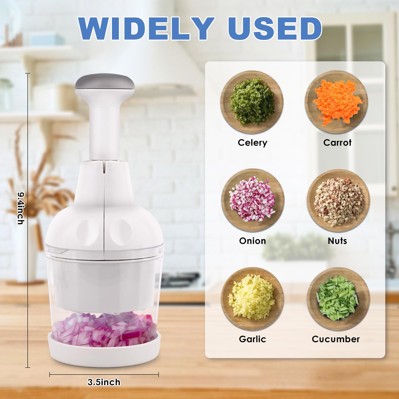 Mttobo dishwasher-safe chopper for convenient kitchen cleanup