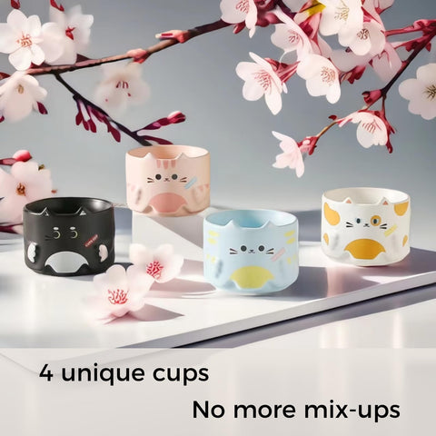 Mualuwi gift mugs for cat lovers, ideal for holidays or parties.
