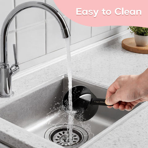 Muchtolove ring-connected spoons for easy retrieval during busy cooking.
