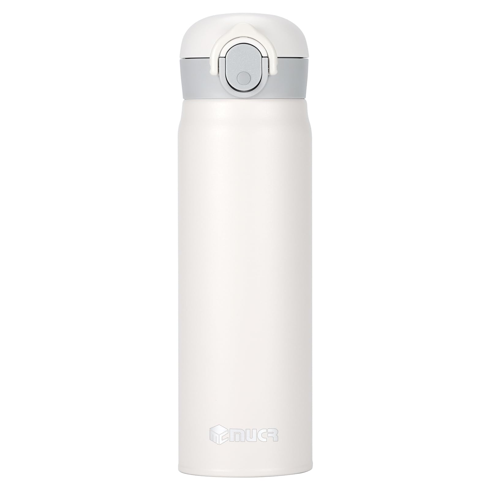 MUCR 17 oz insulated bottle front view keeps drinks steady on the move.