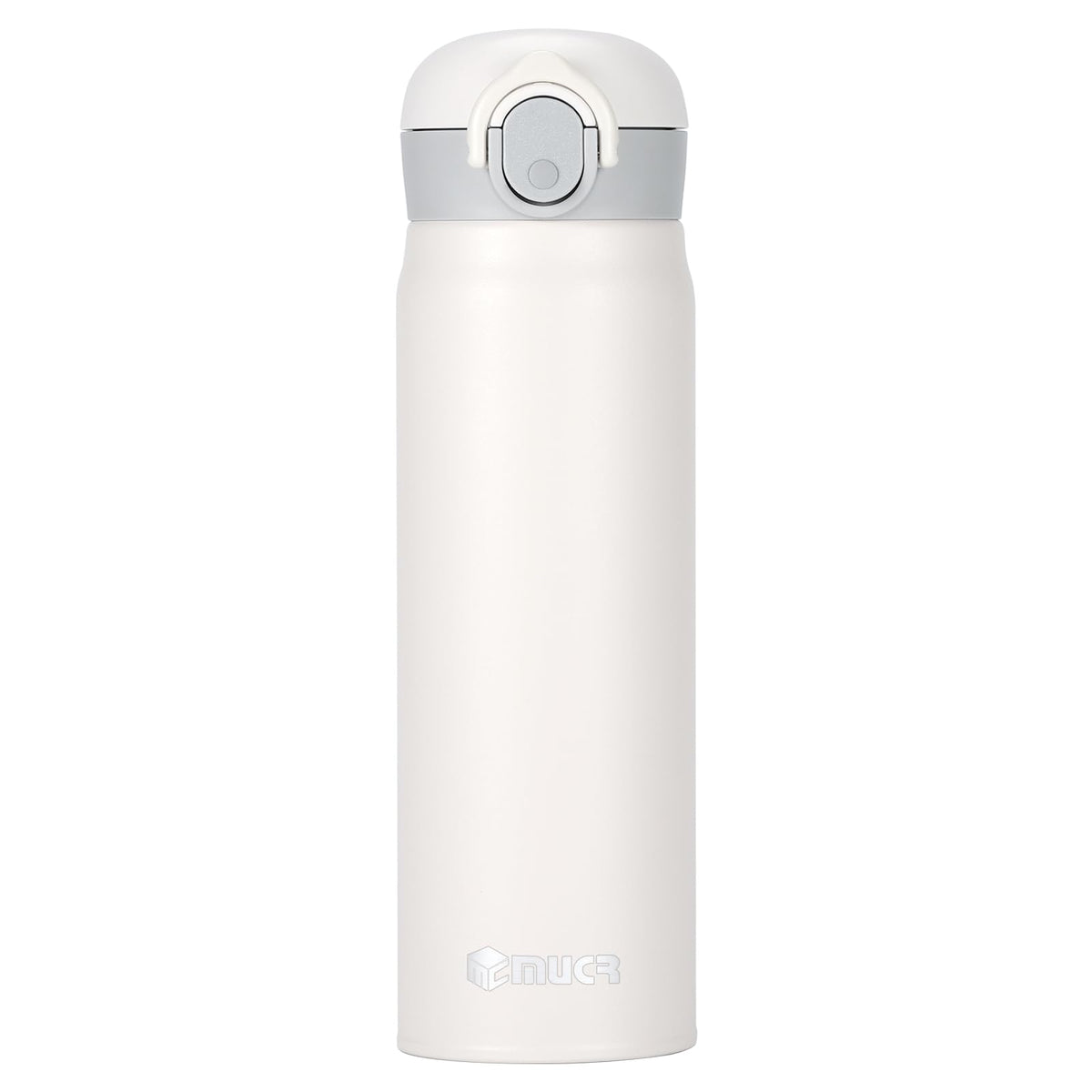 MUCR 17 oz insulated bottle front view keeps drinks steady on the move.