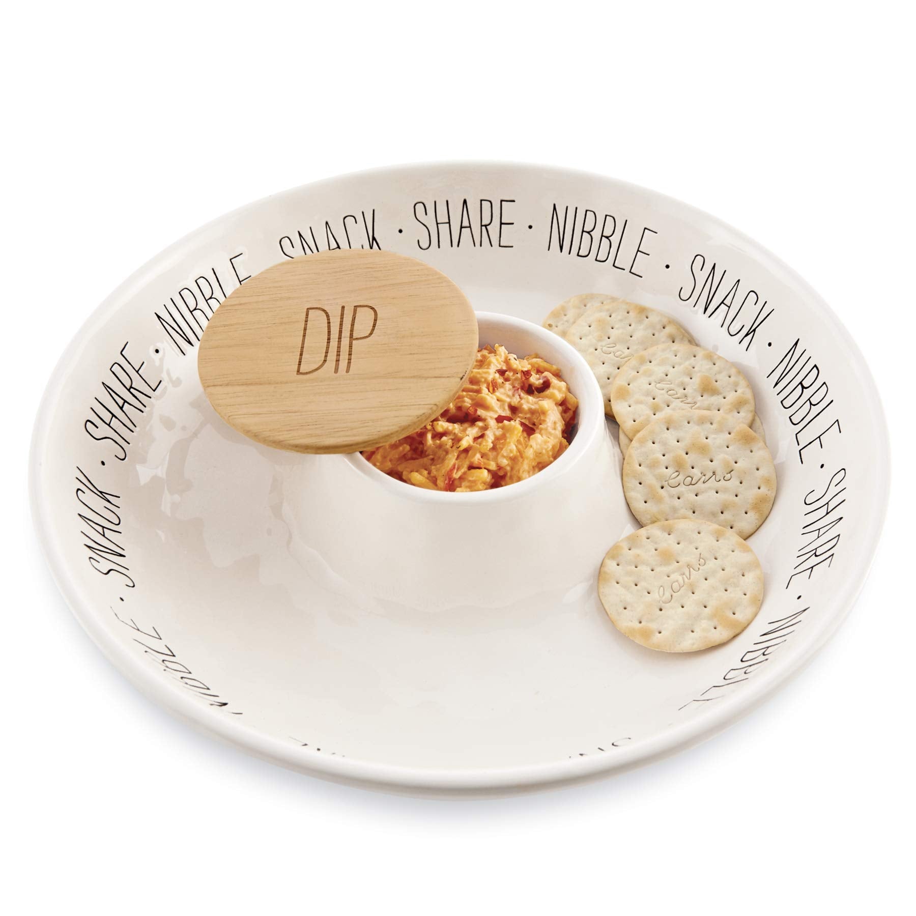 Mud Pie Circa chip n dip bowl, 12-inch size for entertaining.