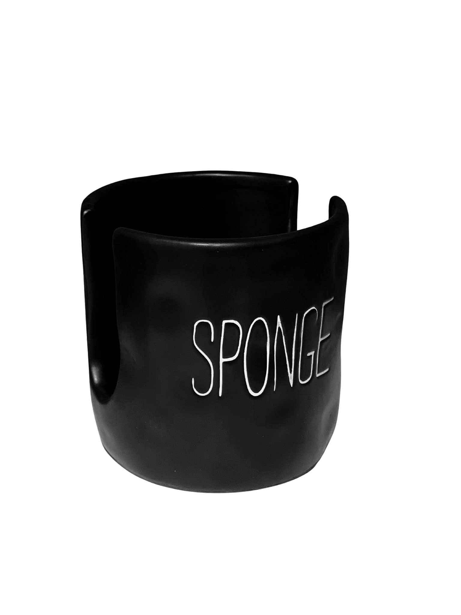 Mud Pie sponge holder caddy in black keeps your kitchen sponge neatly stored and within reach.