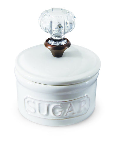 Mud Pie removable lid sugar bowl blends vintage style with everyday use