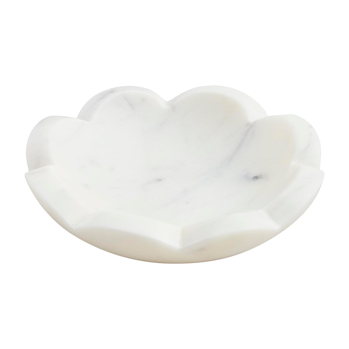 Mud Pie Scallop Marble Dish top view showing elegant presentation for appetizers