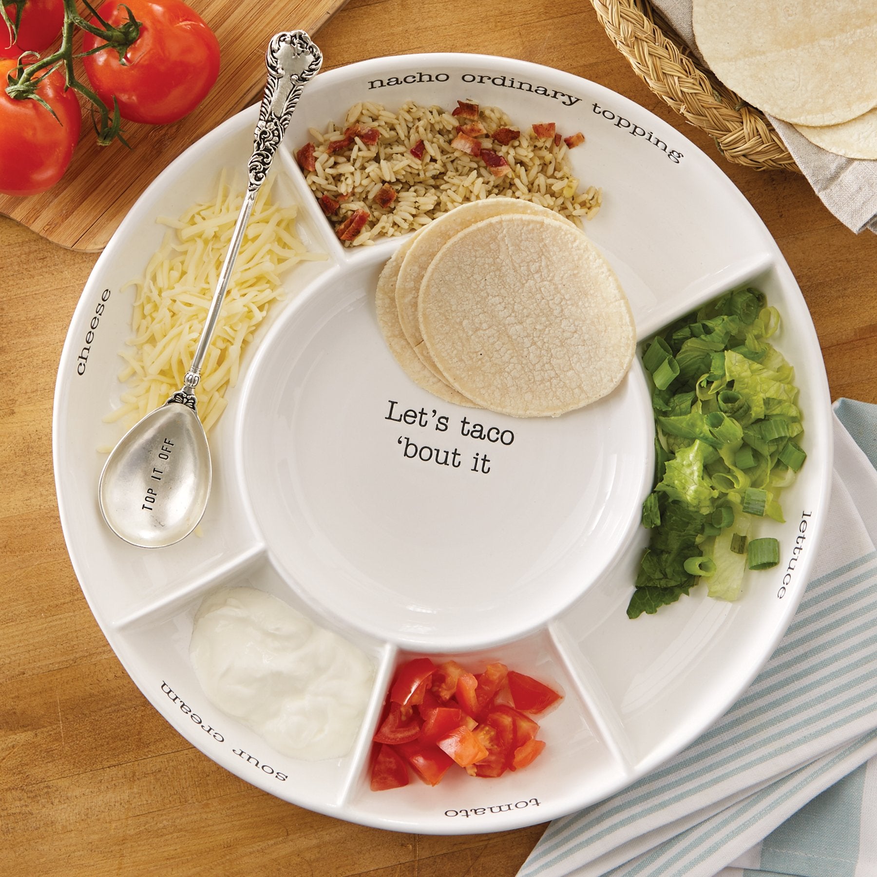 Mud Pie vintage-style top it off spoon in silver finish.