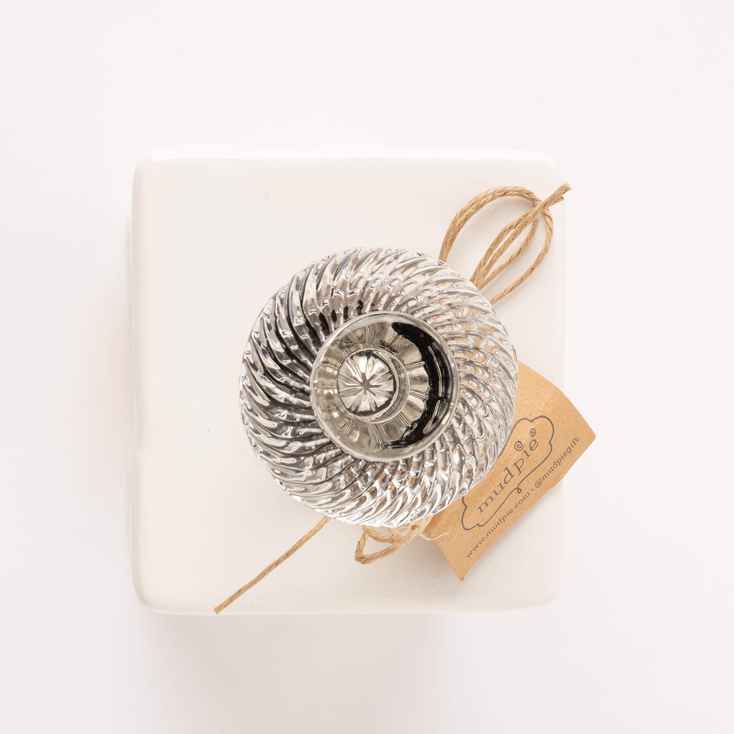 Mud Pie ceramic care tip: hand wash to preserve finish.