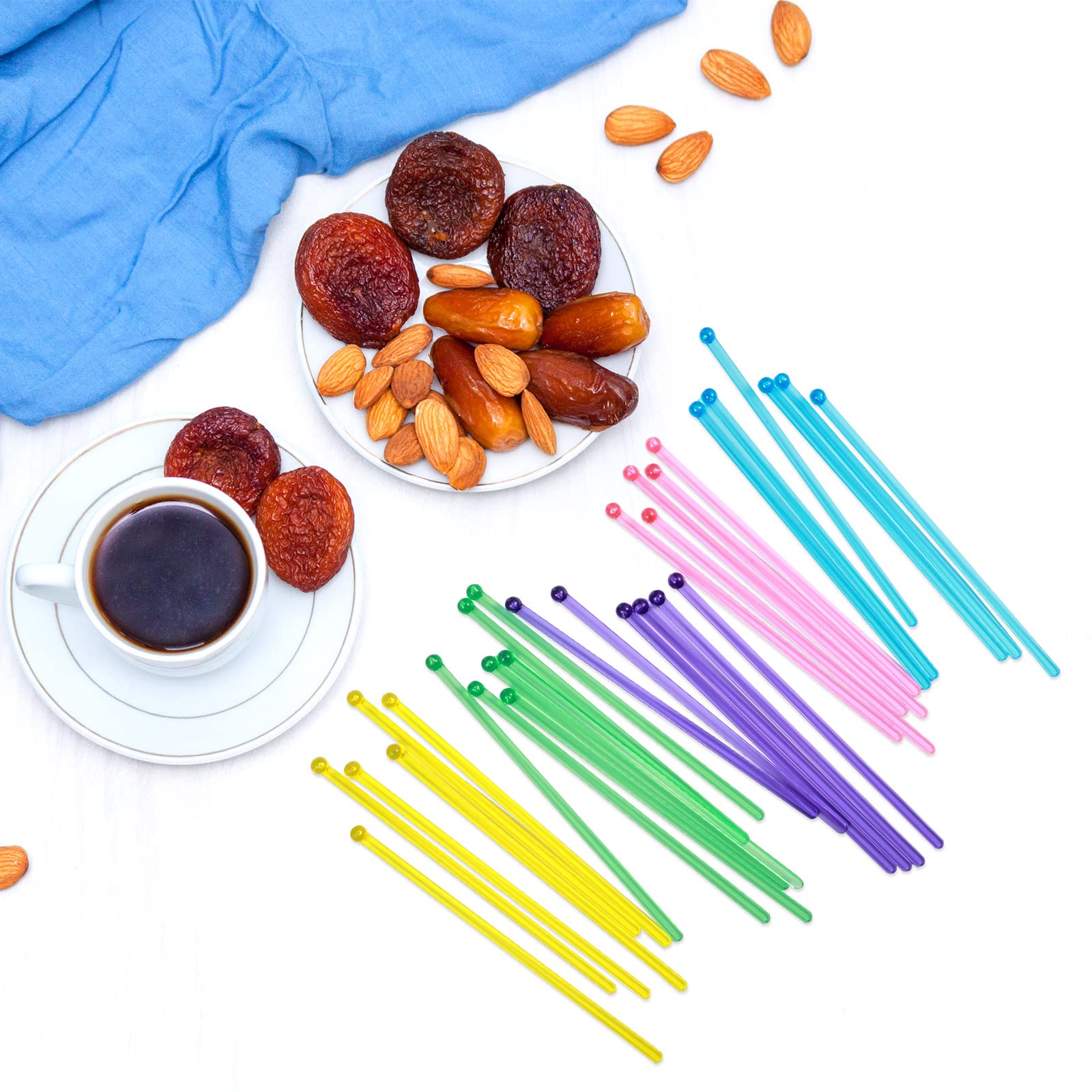 Mudder 100-pack swizzle sticks suitable for restaurants and offices.