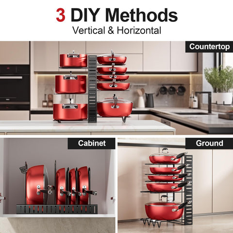 MUDEELA M-shaped groove delivers stable support for 12-inch cookware
