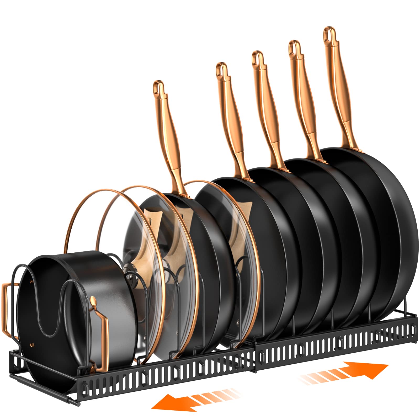 MUDEELA under-cabinet pots and pans organizer expanded for space saving
