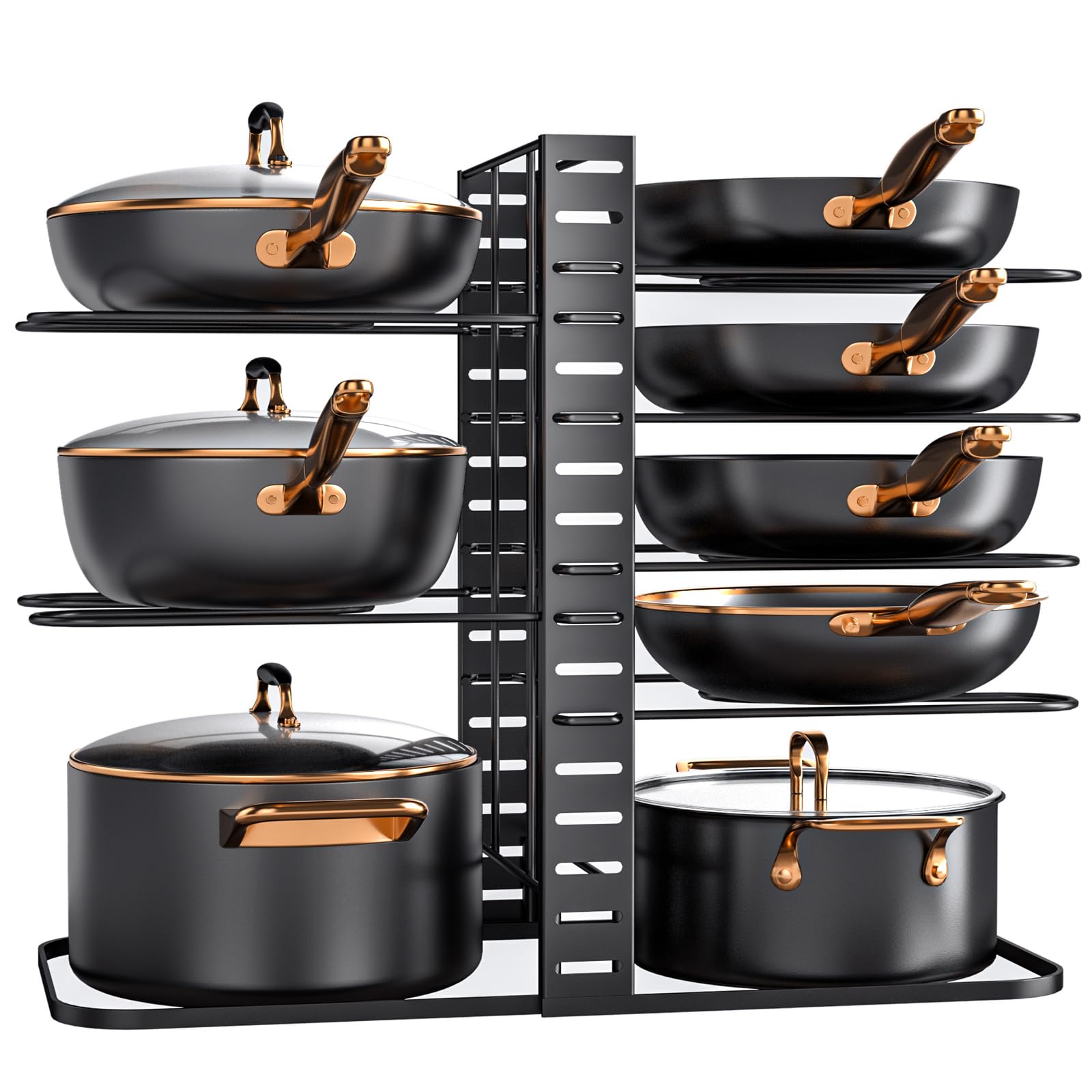MUDEELA under-cabinet pots and pans organizer saving cabinet space