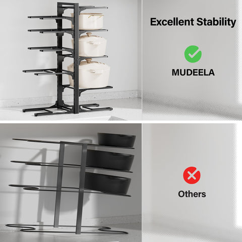MUDEELA tool-free assembly for quick kitchen organization.