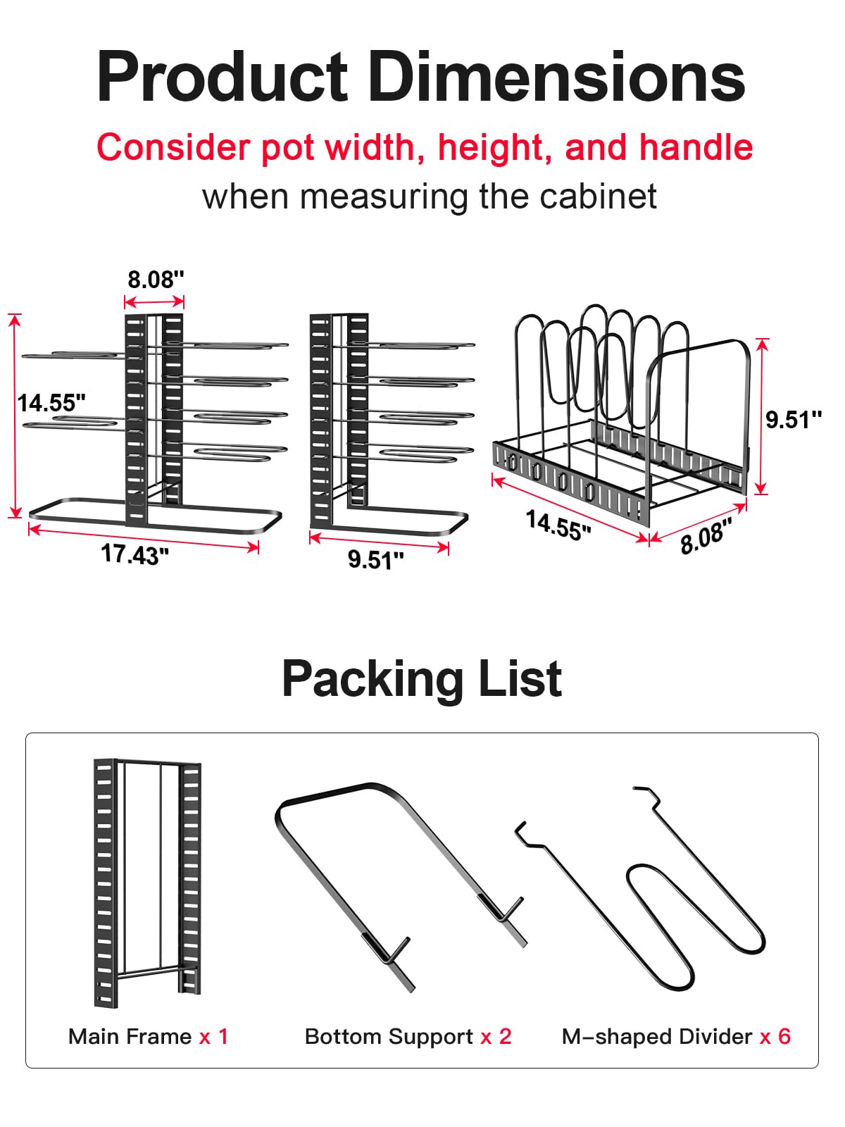 MUDEELA wobble-free sturdy design provides stable loading