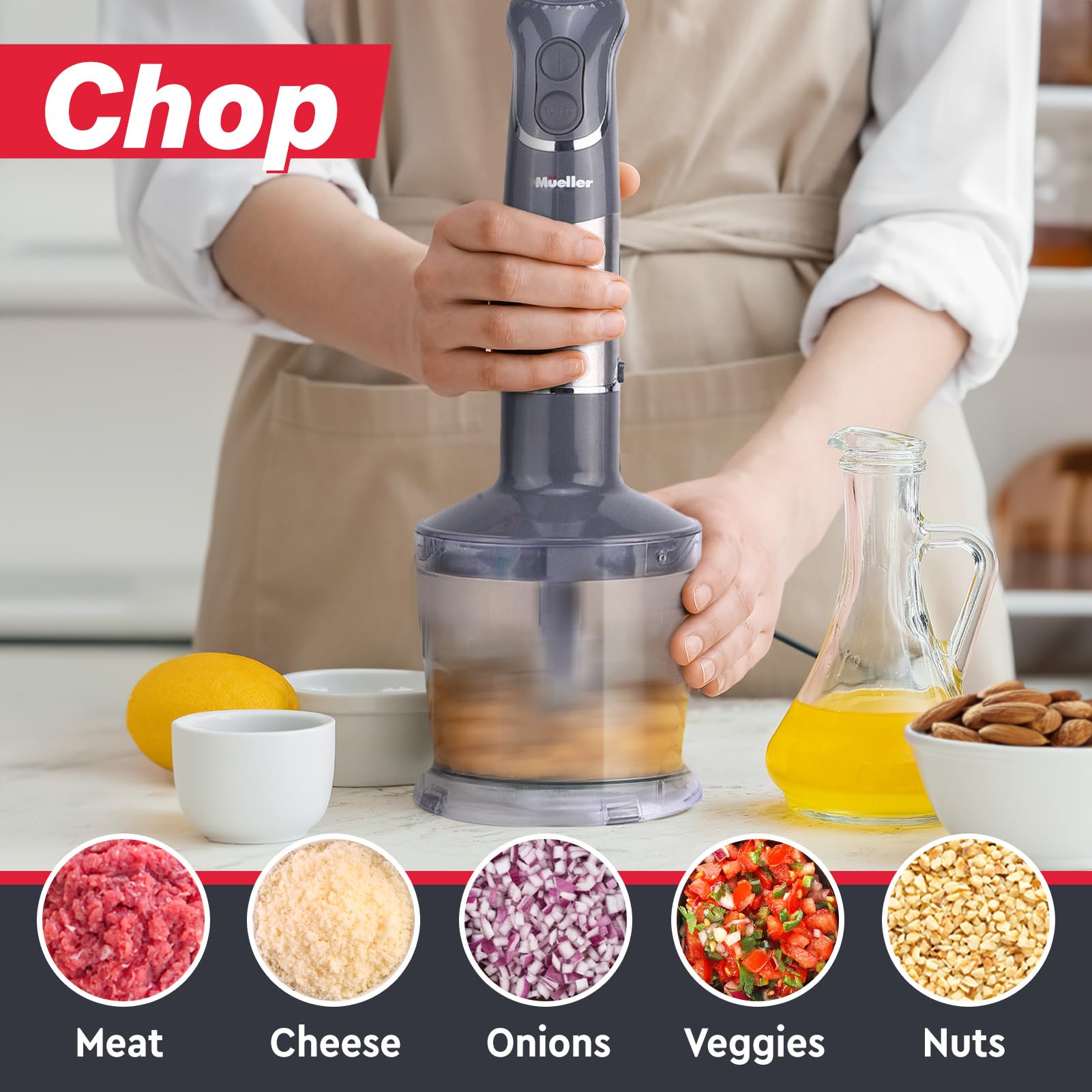 Mueller Multistick frother attachment for creamy foams