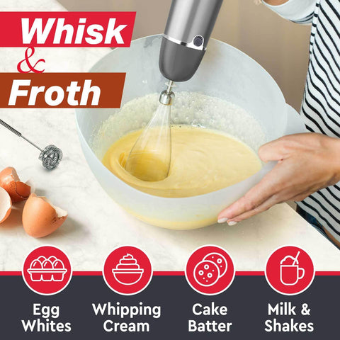 Mueller Multistick whisk attachment adds airy textures