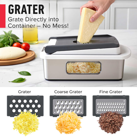 Mueller Pro-Series dishwasher-safe design simplifies cleanup after prep.