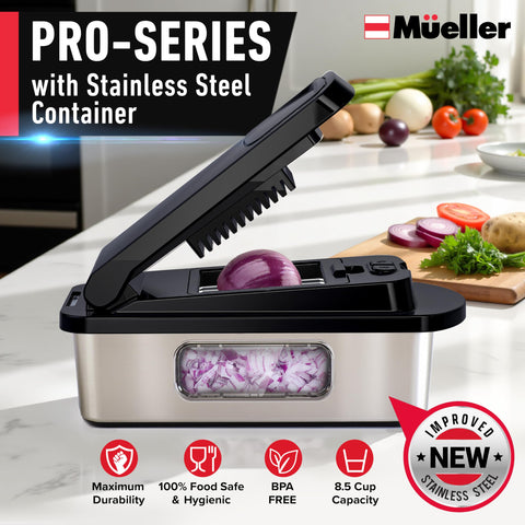 Mueller Pro-Series food container keeps chopped produce organized